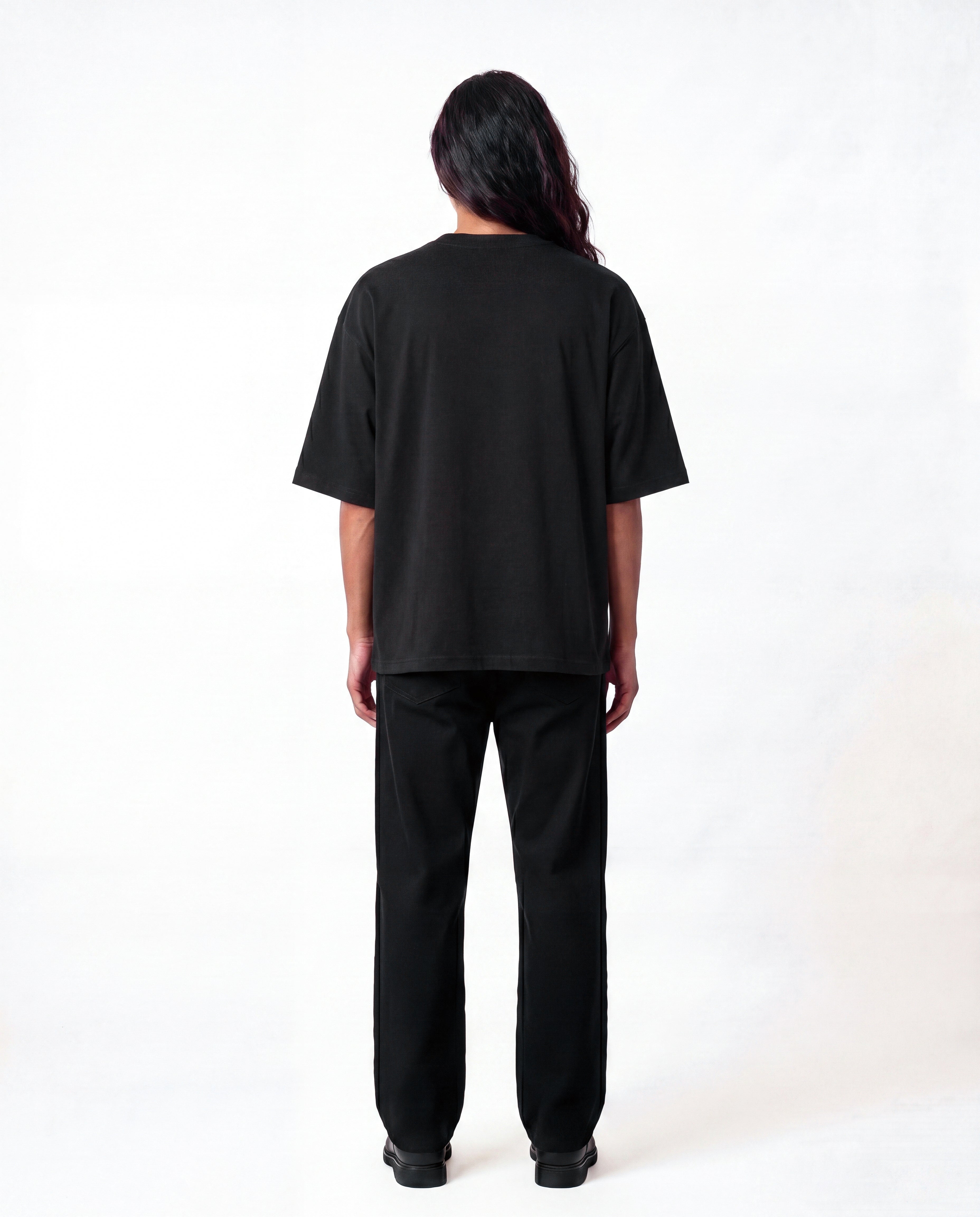 ANDAAZ | Drop Shoulder Tee (Black) - Unisex