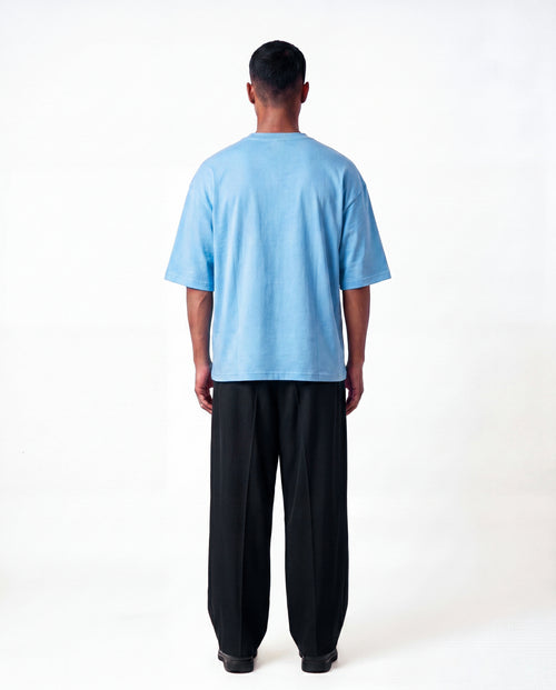 ANDAAZ | Drop Shoulder Tee  (Light Blue) - Unisex