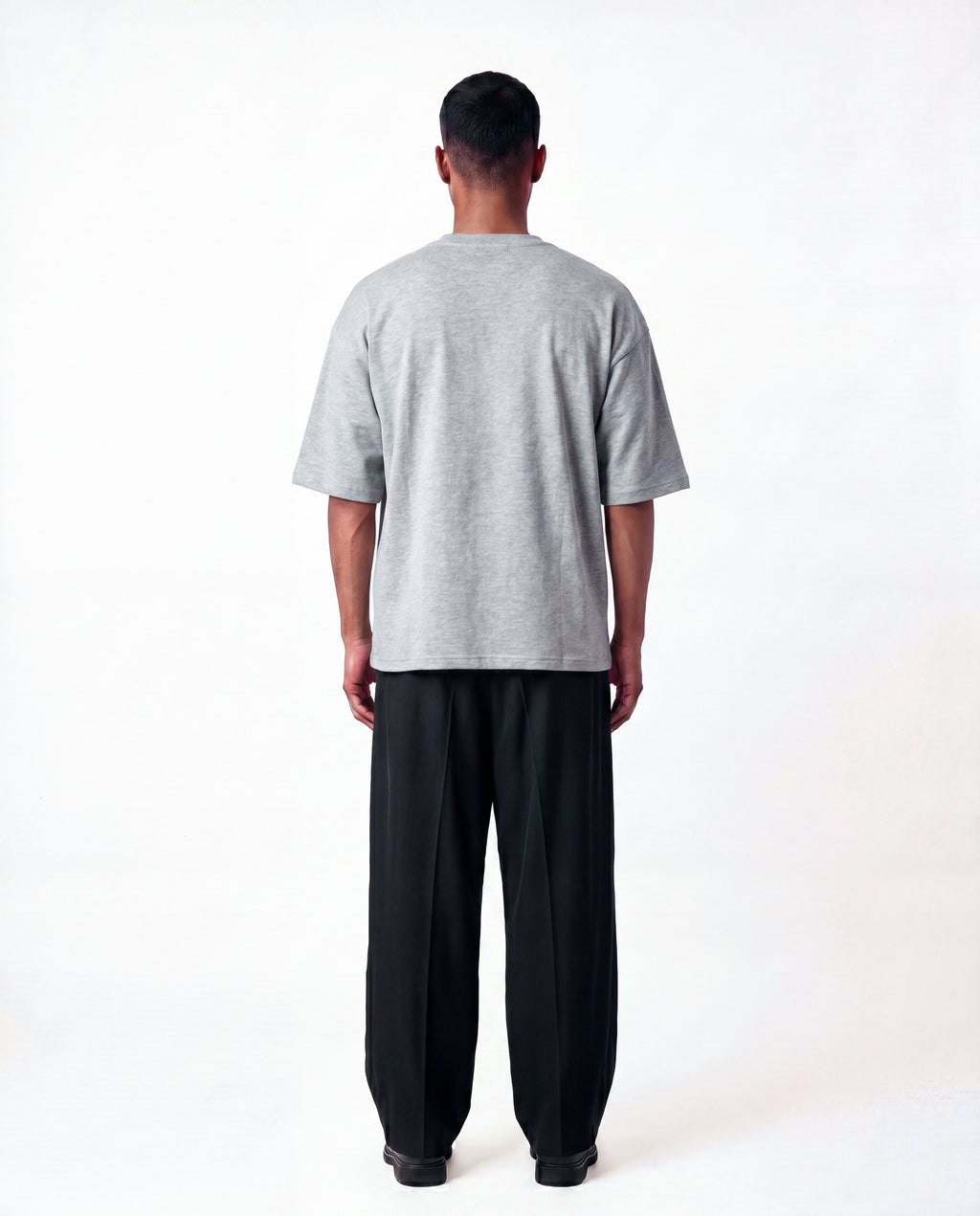 ANDAAZ | Drop Shoulder Tee (Grey Marl) - Unisex