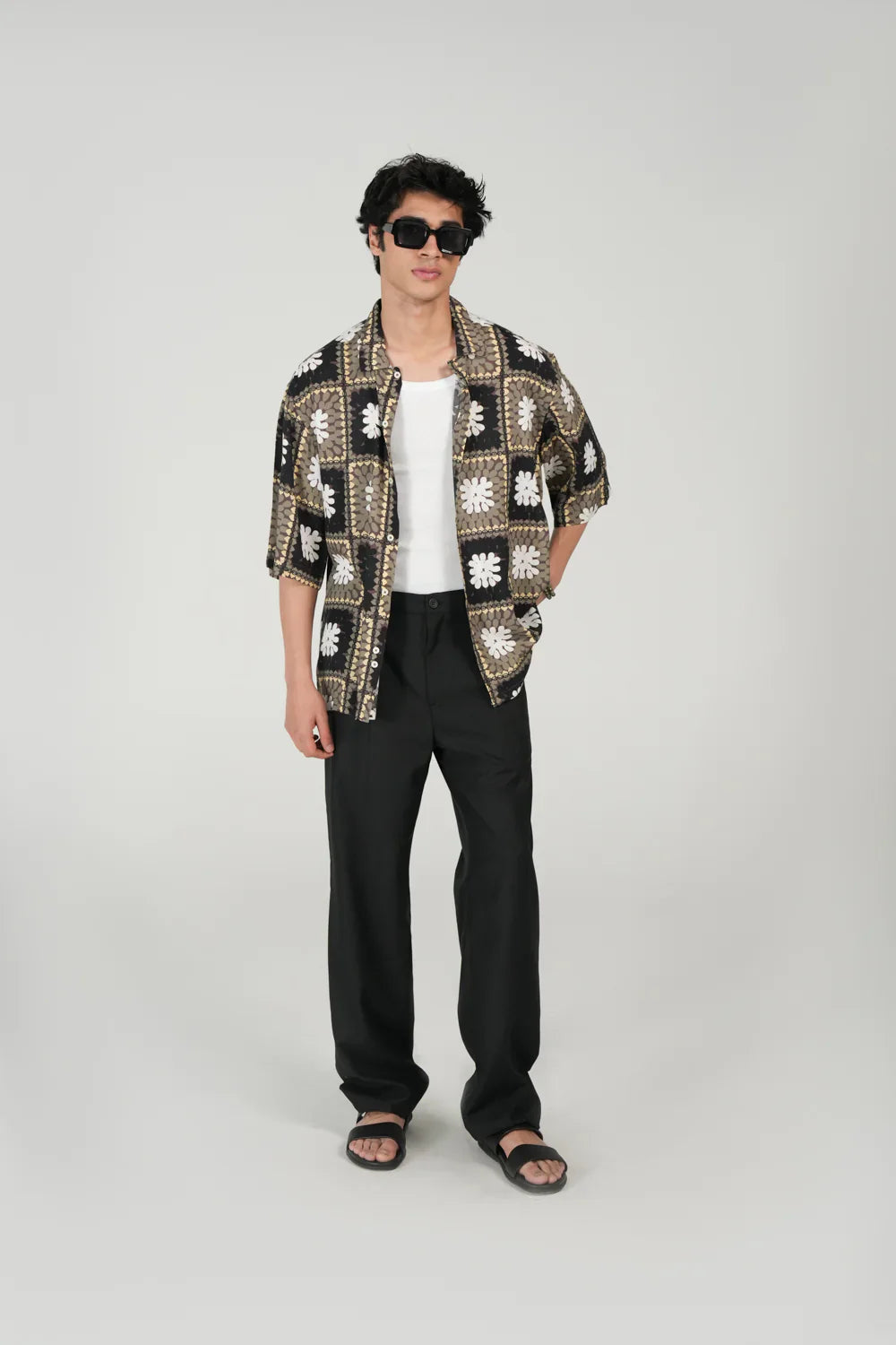 Premium Drop Shoulder Tee For Men - Beige