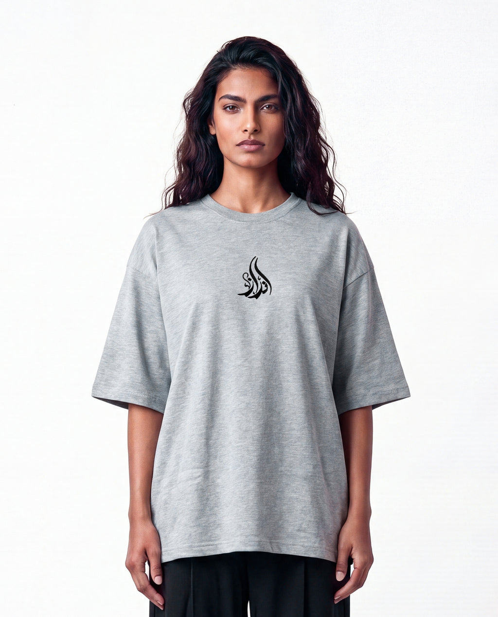 ANDAAZ | Drop Shoulder Tee (Grey Marl) - Unisex