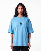 ANDAAZ | Drop Shoulder Tee  (Light Blue) - Unisex