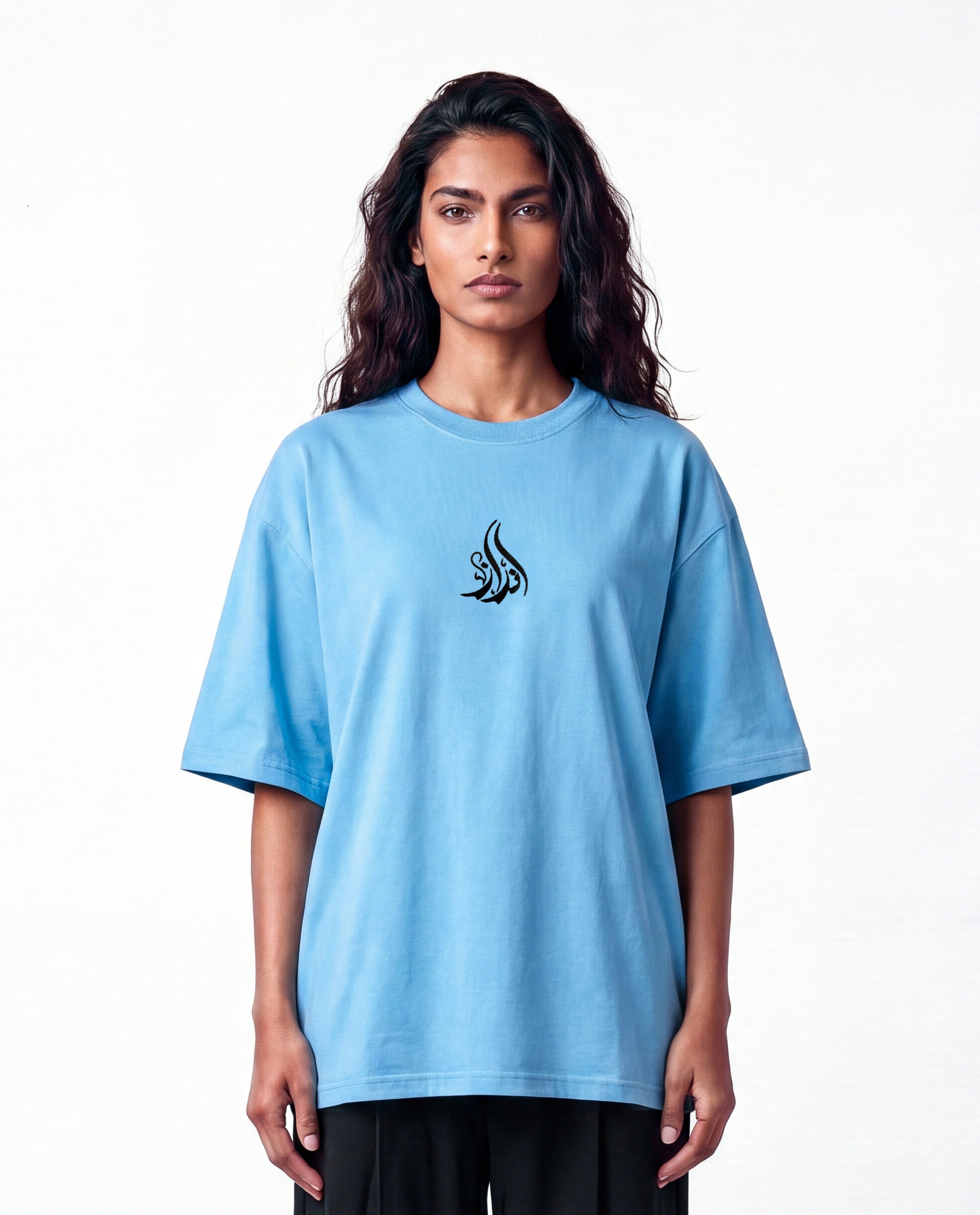 ANDAAZ | Drop Shoulder Tee  (Light Blue) - Unisex
