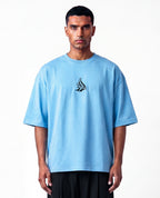ANDAAZ | Drop Shoulder Tee  (Light Blue) - Unisex